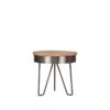 LABEL51 Bijzettafel Saran - Grijs - Mangohout - 44 cm - Rond