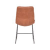 LABEL51 Eetkamerstoel Slim - Cognac - Microfiber - Black Frame - Afbeelding 6