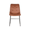 LABEL51 Eetkamerstoel Slim - Cognac - Microfiber - Black Frame - Afbeelding 3