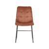 LABEL51 Eetkamerstoel Slim - Cognac - Microfiber - Black Frame - Afbeelding 5