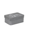LABEL51 Make-Up opbergkist - Antiek grijs - Metaal - One Size