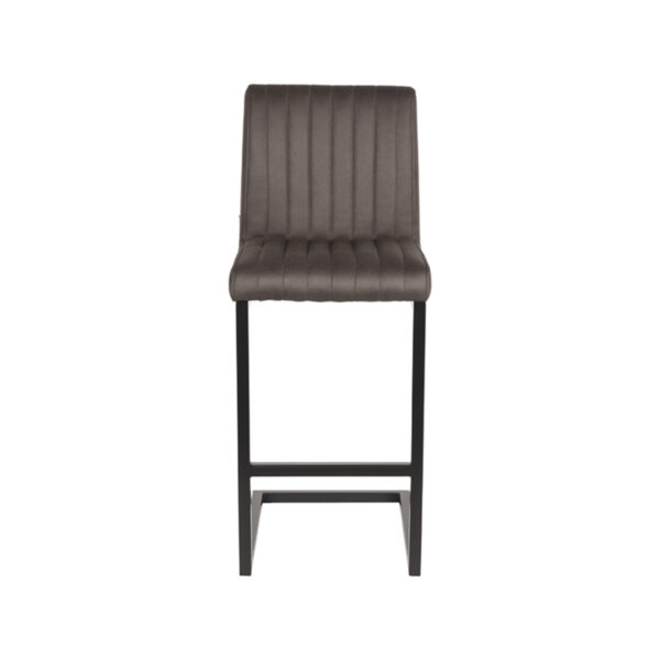 LABEL51 Barkruk Milo - Antraciet - Microfiber - Zithoogte 66 - Afbeelding 3