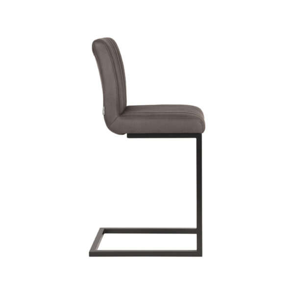 LABEL51 Barkruk Milo - Antraciet - Microfiber - Zithoogte 66 - Afbeelding 4