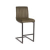 LABEL51 Barkruk Milo - Army green - Microfiber - Zithoogte 66