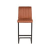 LABEL51 Barkruk Milo - Cognac - Microfiber - Zithoogte 66 - Afbeelding 3