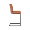 LABEL51 Barkruk Milo - Cognac - Microfiber - Zithoogte 66 - Afbeelding 4