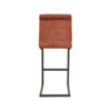 LABEL51 Barkruk Milo - Rust - Velours - Zithoogte 66 - Afbeelding 5