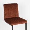 LABEL51 Barkruk Milo - Rust - Velours - Zithoogte 66 - Afbeelding 6