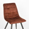 LABEL51 Eetkamerstoel Jelt - Rust - Velours - Black Frame - Afbeelding 6