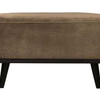 Hocker Statement fluweel taupe