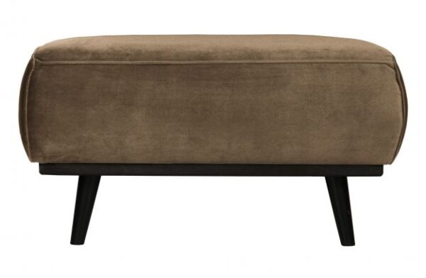 Hocker Statement fluweel taupe