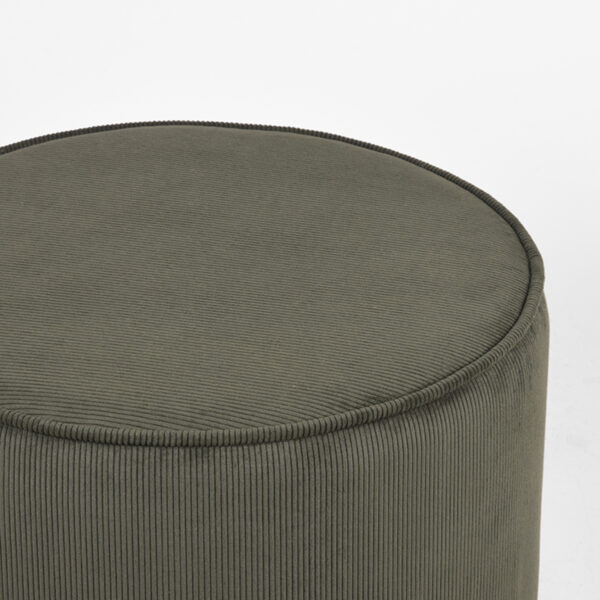 LABEL51 Poef Tibo - Army green - Ribcord - One Size - Afbeelding 4