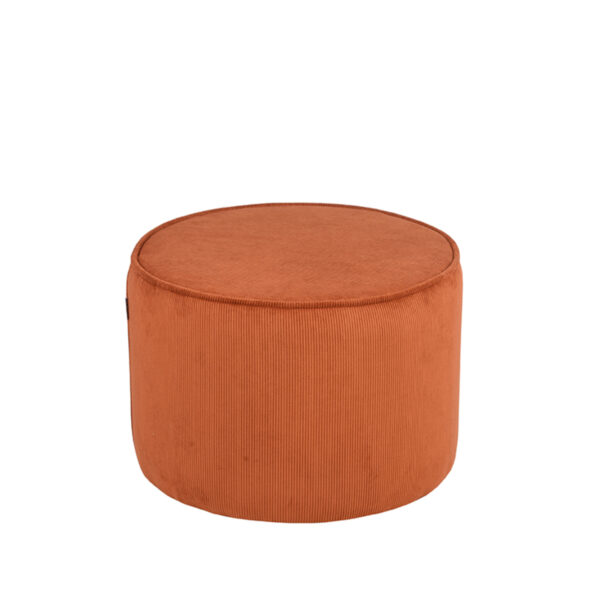 LABEL51 Poef Tibo - Rust - Ribcord - One Size - Afbeelding 3