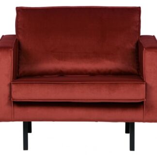 Rodeo fauteuil velvet chestnut