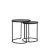 LABEL51 Salontafel Set Pair - Zwart - Metaal - 40 cm - Afbeelding 3