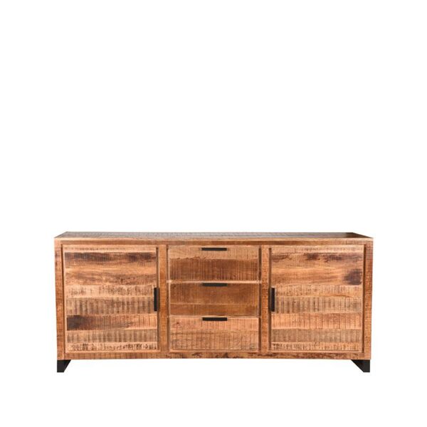 LABEL51 Dressoir Glasgow - Rough - Mangohout - Dressoir - Afbeelding 4