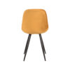 LABEL51 Eetkamerstoel Capri - Oker - Fluweel - Black Frame - Afbeelding 5