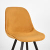 LABEL51 Eetkamerstoel Capri - Oker - Fluweel - Black Frame - Afbeelding 6