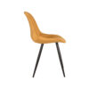 LABEL51 Eetkamerstoel Capri - Oker - Fluweel - Black Frame - Afbeelding 4