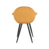 LABEL51 Eetkamerstoel Forli - Oker - Fluweel - Black Frame - Afbeelding 5