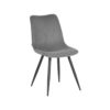 LABEL51 Eetkamerstoel Jort - Donkergrijs - Ribcord - Black Frame