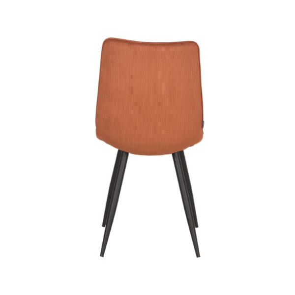 LABEL51 Eetkamerstoel Jort - Rust - Ribcord - Black Frame - Afbeelding 5
