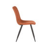 LABEL51 Eetkamerstoel Jort - Rust - Ribcord - Black Frame - Afbeelding 4