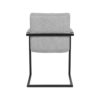 LABEL51 Eetkamerstoel Milo - Zinc - Synthetisch - Black Frame - Afbeelding 5