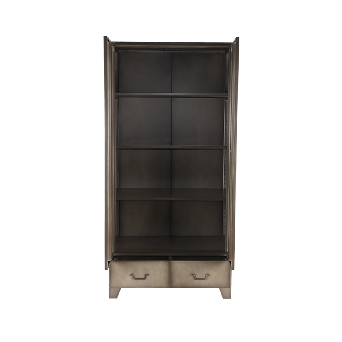 LABEL51 Bergkast Fence - Grijs - Metaal - 2-Deurs - Afbeelding 7