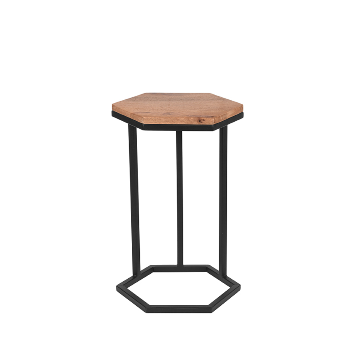 D-MAXX Bijzettafel Slide - Rough - Mangohout - Afbeelding 3