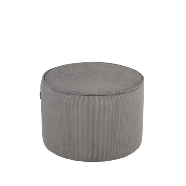 LABEL51 Poef Tibo - Donkergrijs - Ribcord - One Size - Afbeelding 3