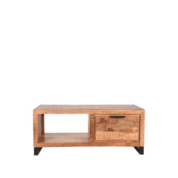 LABEL51 Salontafel Glasgow - Rough - Mangohout - 110 cm - Afbeelding 4