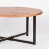 LABEL51 Salontafel Dex - Rough - Mangohout - 80 cm - Rond - Afbeelding 7