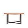 LABEL51 Salontafel Dex - Rough - Mangohout - 80 cm - Rond - Afbeelding 4
