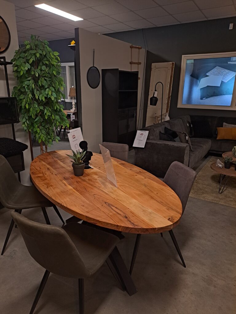 samen kortademigheid ventilatie Ovale tafel Acacia 180 cm - Bergsma Meubelen