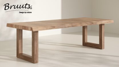 Bruuts Eettafel rechthoek live edge 7,5cm - Afbeelding 5