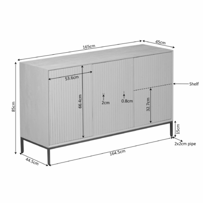 Dressoir Madison Walnut - Afbeelding 2